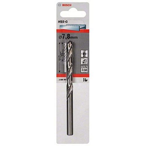 Bosch 2608585931 7.8 x 75 x 117 mm HSS-G DIN338 Drill Bits