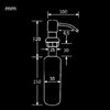 US Kitchen Deck Mount White Painting 1Hole For Sink Liquid Soap Dispenser Bottle
