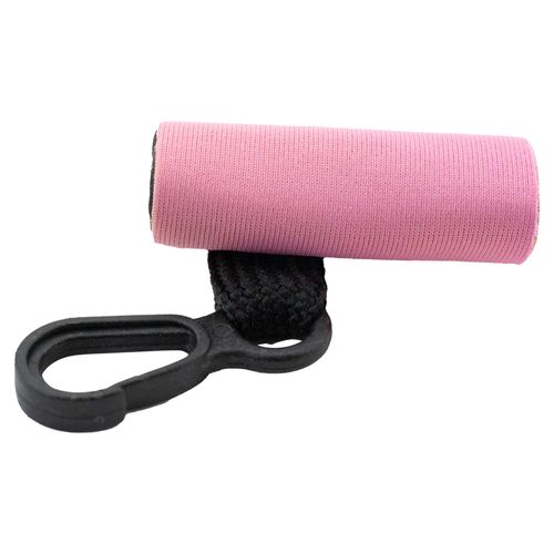 Kage 1 Clip-On Neoprene Pink Sleeve Lip Balm Holster Lipstick Holder Key Chain