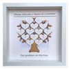 Personalised Shimmer Scrabble Family Tree 3D Box Picture Frame