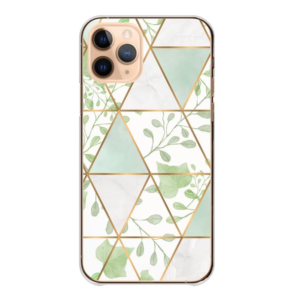 iPhone_16 Case iPhone 16 Cover Smartphone Case Compatible with All Models Hard Marble Flower Green