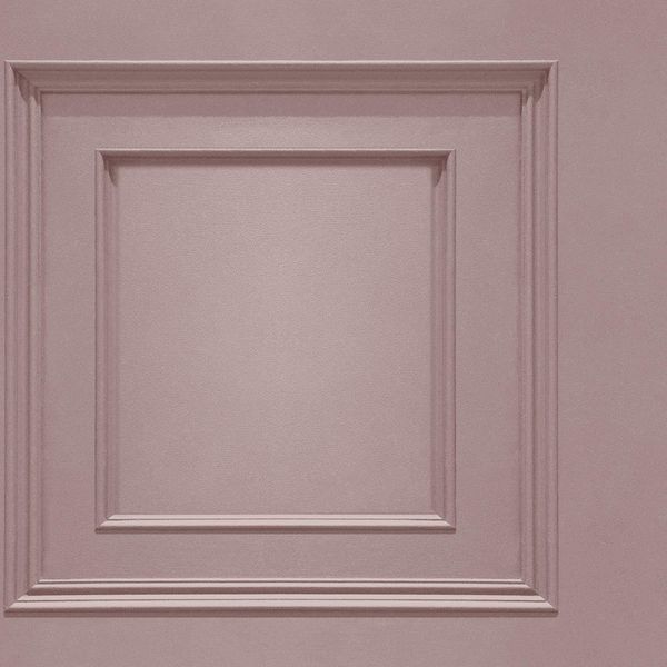 Oliana Wood Panel Effect Wallpaper Pink