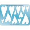 Cool Tools - Jewellery Shape Template - Lazy Hearts