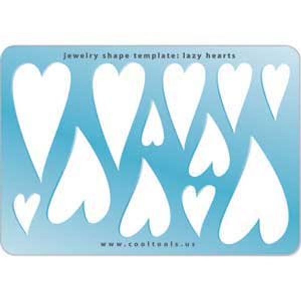Cool Tools - Jewellery Shape Template - Lazy Hearts