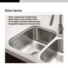 Houzer Stainless Steel STS-1300-1 Eston Series l Kitchen Sink - Undermount 23 inch Single Bowl Sink, Corrosion Resistant Stainless Steel, Easy to Clean Satin Finish, Ideal for Washing and Food Prep