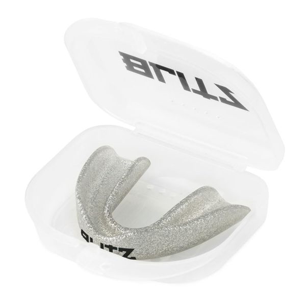 Blitz Single Layer Mouth Guard - Silver - Junior