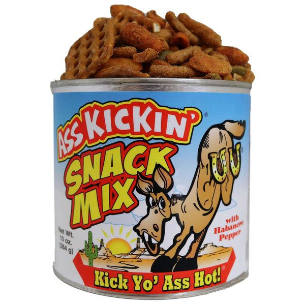 Ass Kickin' Snack Mix, 10-Ounce Cans (Pack of 6)