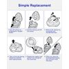 SH30 Replacement Heads Compatible with Shaver 2300 S1211/81, 3800 S3311/85, 3500 S3212/82, 2100 S1560/81, Series 3000 2000 1000 S738 Click and Style, 3Packs ComfortCut Shaving Heads, 1 Cleaning Brush