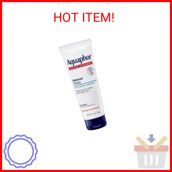 Aquaphor Healing Ointment, 7 Oz Tube | Advanced Therapy Skin Protectant, Body Mo