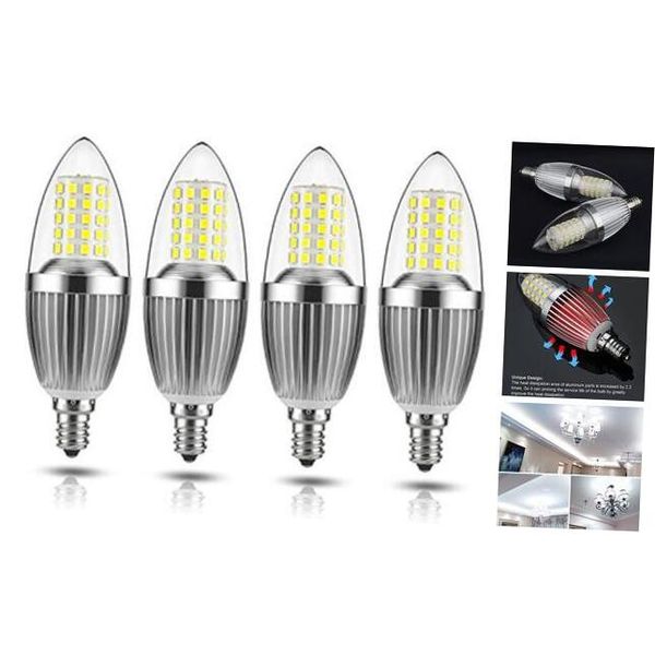 LED Candelabra Bulb, Non-Dimmable, 100 Watt Equivalent, 12W LED Candle Bulbs,