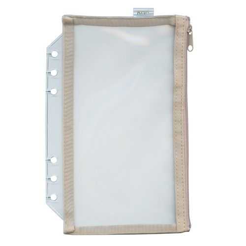 Raymay Fujii KP56SB Binder Kept Mesh Pouch Refill A5 Sand Beige