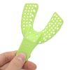 BONEW 10x Dental Impression Trays Plastic Tooth Tray U Shape Teeth Holder Tools Green