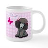 CafePress Black/Gray Poodle 20 oz Ceramic Mega Mug