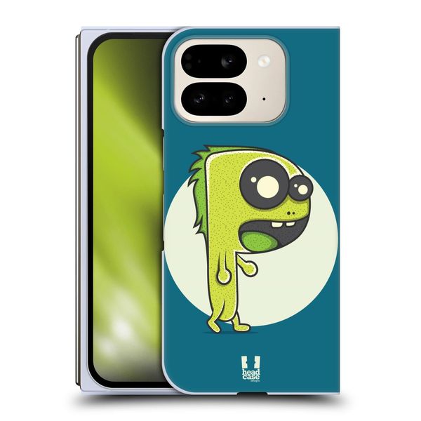 Head Case Designs Friendly P Alphabet Monster Hard Back Case Compatible With Google Pixel 9 Pro Fold