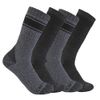 Carhartt Men's Heavyweight Crew Sock 4 Pack, Assorted 1 Black, Large