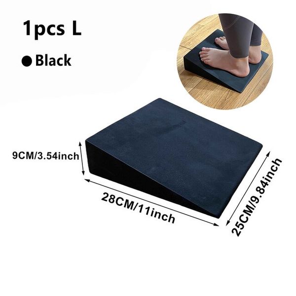 Stretching Yoga Wedge Stretch Slant Board Foam Tilt Slanting Block Leg Strength Foot Workout Gym Fitness Equipment, 3) Blue