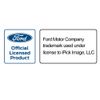 Ford Escape Rectangular Brown Leather Key Chain