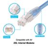 InstallerParts RJ11 Shielded Modem Cable for DSL Internet, 15 Ft, 1-Pack