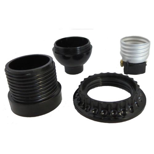 Satco 80-1072 Short Keyless with Full Uno Thread and Ring, Color