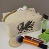 'Welsh Dragon' Canvas Wash Bag/Makeup Case (CS00038683)
