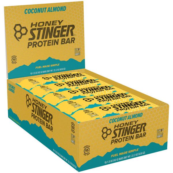 Honey Stinger Protein Bar - Chocolate Coconut Almond, Box of 15