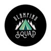 Glamping squad for a Camper Camping Tent Camp PopSockets Swappable PopGrip