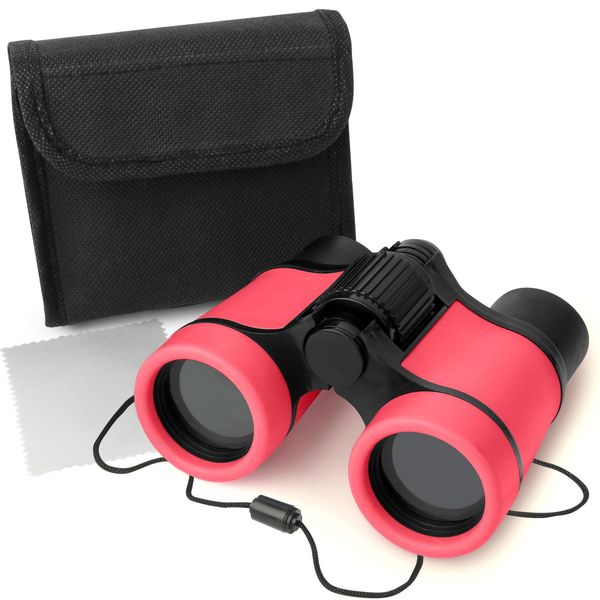 DR. ANISON Binoculars for Kids Toy Binoculars Set for Age 3-12 Years Old Boys Girls Outside Play, Bird Watching, Camping, Educational Learning, Birthday Presents