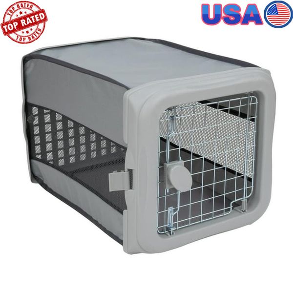 Collapsible Pop-Up Dog Kennel Portable Travel Crate Soft-Sided Pet Carrier New