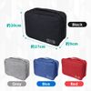 Anni Gadget Case, 3 Layers, Large Capacity, Multi-functional, Storage Compartment, Travel Pouch, Water Repellent (Red)