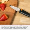 Kuhn Rikon Kinderkitchen Knife for Kids. Serrated Kids Cutting Knife. Kids Knife for Chopping. Safety Knives for Children. Kids Knives for Cooking – 3 Year Kuhn Rikon Kitchen Accessories Guarantee