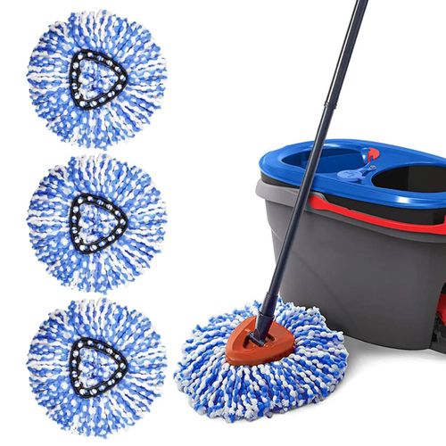 Spin Mop Replacement Heads Compatible with Ocedar RinseClean 2 Tank Mop System,Microfiber Mop Refill Heads for O Cedar Cleaning All Hard-surfaced Floor