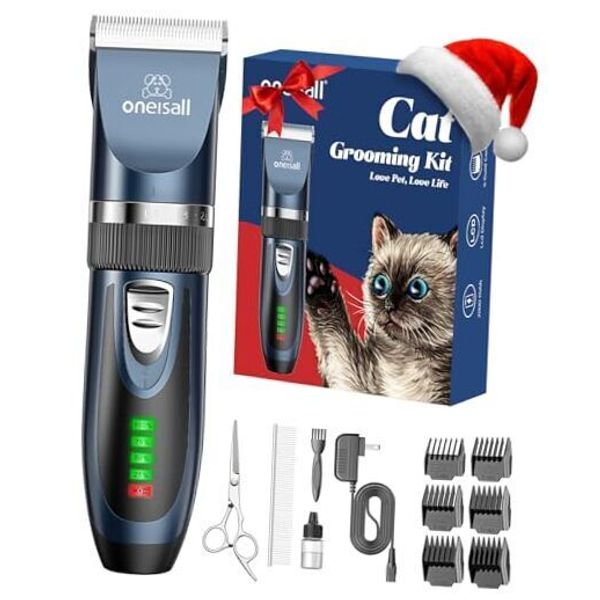 Cat Clippers for Matted Hair, Quiet Cat Shaver for Long Hair, Cordless Cat