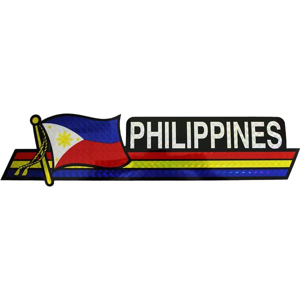 Flagline Philippines - 3 inch by 12 inch Bumper Sticker