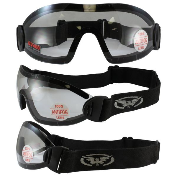 Global Vision Flare Goggles w/Clear Lens