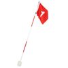 Dilwe Pin Flags, 5 Sections Removable Putting Green Flagpole and Hole Cup Set Practicing Accessory with Red Flag