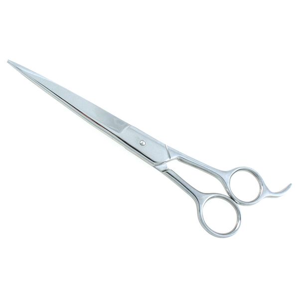 Pet Hair Grooming Shears Sharp Cutting Edge Long Blade Finger Rest