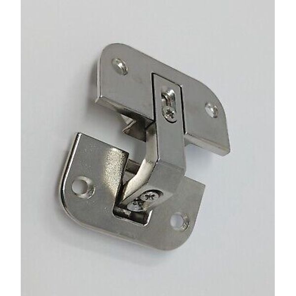 1 (One) Pie-Cut Corner Cabinet Door Hinge with 78-Degree Opening Angle