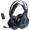 Bluetooth Wireless Gaming Headset - Lightweight over-ear headphones built-in mic