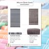 Cacala Pure Series, Cotton, Gray, 37" x 70"
