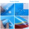 Plastic Wallets - A4 Plastic Folder Popper Wallets A4 Document Wallet with Label Pocket- 30PCS