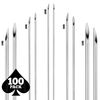ACE Needles 100 Mix Body Piercing Needle Sizes 12g, 14g, 16g, 18g and 20g (20 pcs each)
