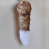 ZippyPaws Bushy Throw Squeaky No Stuffing Plush Dog Toy, Fox