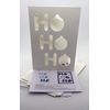 Iris Folding Card Pack HO HO HO C5 Size Makes 4 Cards DeeCraft