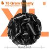 Urbanstrive Shower Bath Sponge XL 75g Soft Shower Loofahs Balls for Body Wash Men Women Bathroom Accessories, 1 Pack, Black