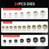 49PC Thread Repair Tool UNC UNF Metric Thread Chaser Restorer Kit with Tap Dies