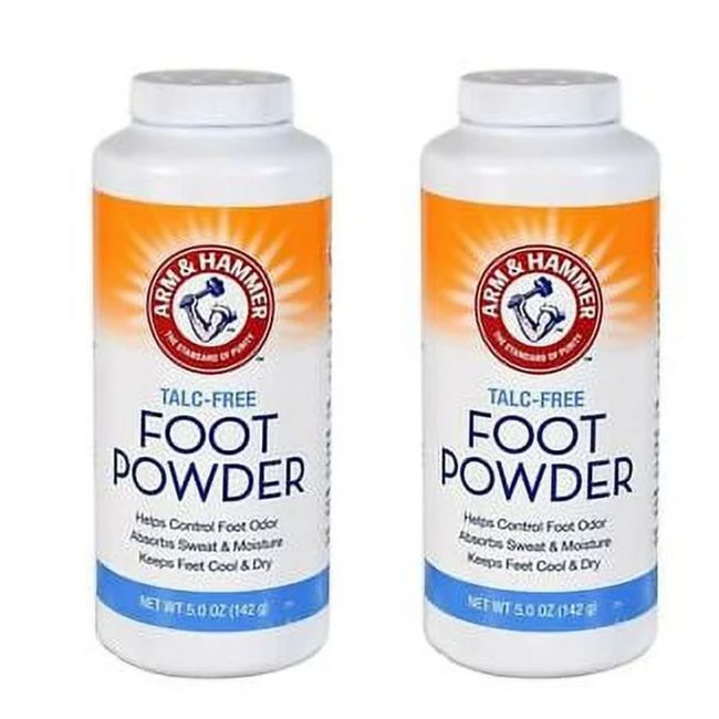 2-PK Arm & Hammer Talc-Free Foot Powder, 5.0 OZ