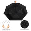 Lejorain 54inch Large Compact Golf Umbrella - Oversized Auto Open Close Folding Golf Umbrella Travel 210T Dupont Teflon Coated Vented Windproof Double Canopy for Women Men