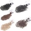 Kullke 500Pcs Nano Rings Silicone Lined 3mm Hair Extension Beads Micro Beads Silicone Lined Nano Beads Silicone Lined Nano Rings (500PCS, 1 Black)