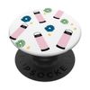 Scrunchie And Water Flasks Puka Shell Pattern Girls White PopSockets Swappable PopGrip