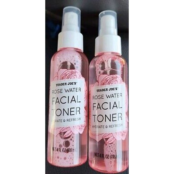 2  X Trader Joe's Rose Water Facial Toner Hydrate and Refresh